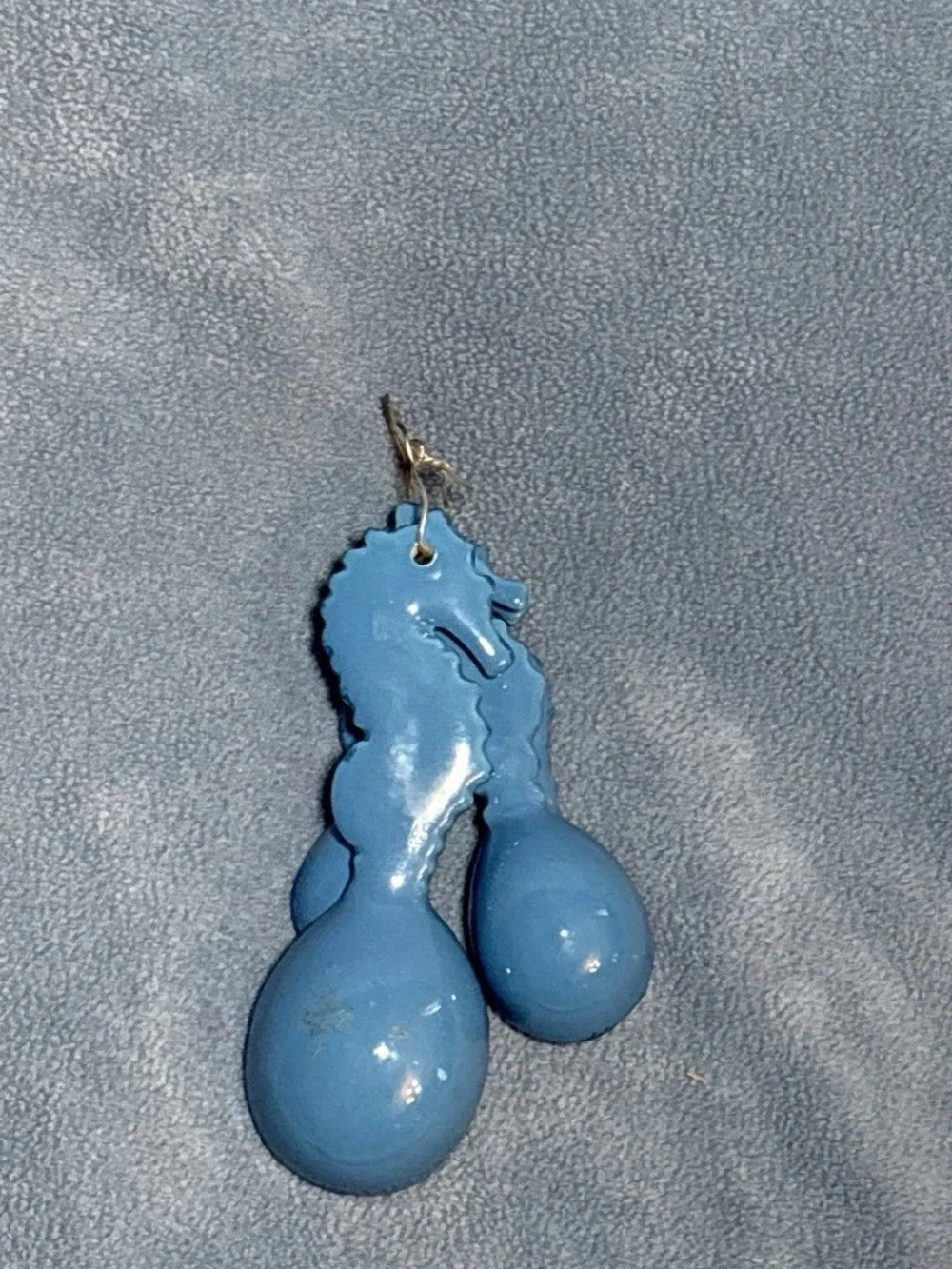 Blue Seahorse Ceramic Measuring Spoon Set